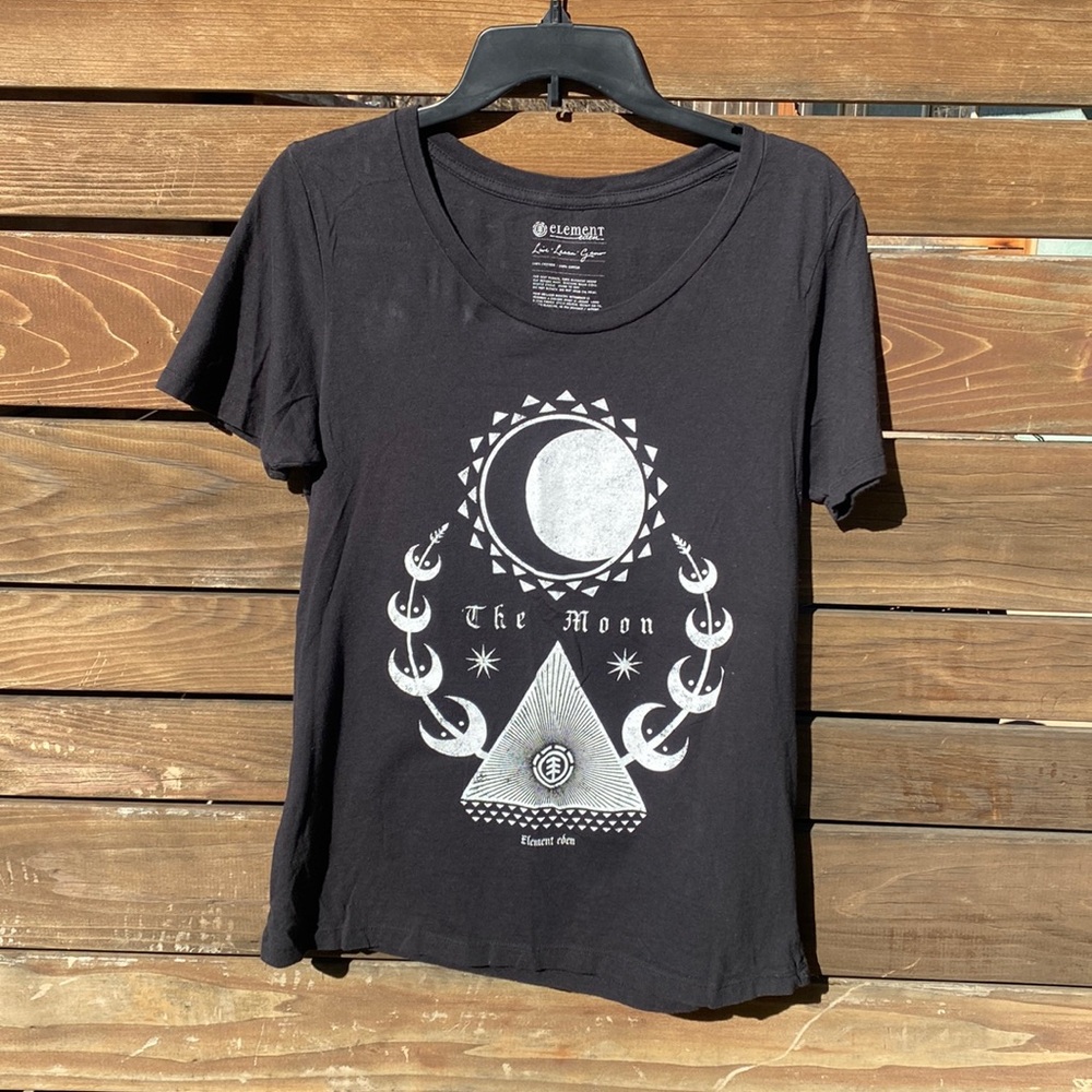 Element Eden The Moon Black & White Tee - L